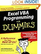 Excel VBA Programming for Dummies