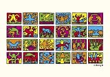 Retrospect, 1989 Art Poster Print by Keith Haring, 40x28