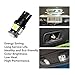 LLCJ 2 x Super Bright W5W 194 168 2825 T10 Wedge 5-SMD 5050 Replacement and Reverse T10 White Bulbs,For Signal Lights, Trunk Lights, Dashboard Lights, Parking Lights
