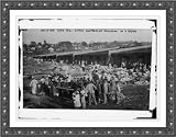 Newswire Photo (XL): Louisiana Flood 1912, Cotton Compress at Vicksburg as a refuge