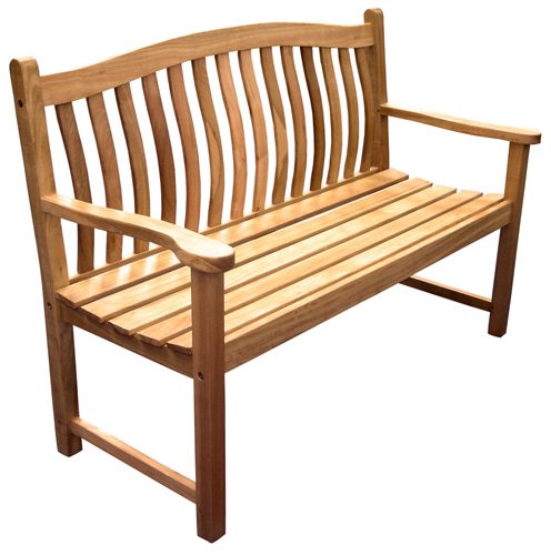 Wooden Ergonomic Westminster 2-Seater Garden Bench