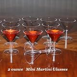2 ounce - Mini Martini Glasses - Mini Desert Cups - Box of 100 Disposable Plastic