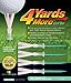 4 Yards More Reduced Friction Golf Tee; 1-3/4