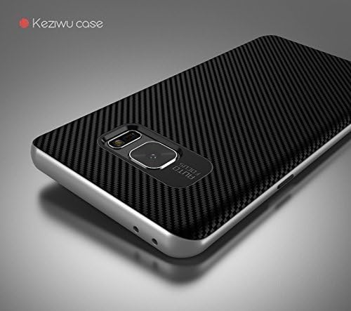 Galaxy Note 7 Case by Keziwu, Premium Finish, Simple, Elegant, Modern &amp; Minimalist, with Carbon Fiber Style Back, lightweight, dual layer (PC &amp; TPU) protection, Case for Galaxy Note7 [2016] (Silver)