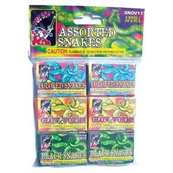 Assorted Snake Firework 36 Pcs