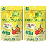 Little Duck Organics オーガニック 赤ちゃん～幼児向け フリーズドライ フルーツ&野菜スナック (パイナップル＆りんご＆エンドウ豆)(0.75oz x 2袋)[海外直送品] [並行