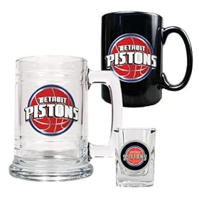 Detroit Pistons Beer Tankard Mug & Shot Glass Set