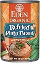 Eden Organic Canned Beans, Refried Pinto, 16-Ounce Cans (Pack of 12)