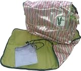 (Pink) Fully Padded HOPSTAR Designer Baby infant Changing Bag and Mat. A high quality travel nappy system with multiple pockets, a changing mat, a seperate messy bag. It's even got two insulated bottle holders to keep babys milk nice and warm. A great gift / present for the Mum or Dad to-be.