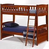 Cinnamon Twin Bunk Bed in Cherry
