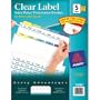Index Maker Clear Label Dividers w/Contemporary Color Tab