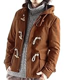 メルトンウールダッフルコート ダッフルコート ダッフル ジャケット コート メンズ Lサイズ ブリックレッド