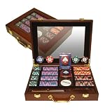 Review Stacks and Stacks  / 240 World Tophat and Cane Clay Chips - Wooden Case (Multicolored) (6