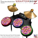 Tie Dye Pastel Skin by WraptorSkinz fits Guitar Hero 4 World Tour Drum Set for Nintendo Wii, XBOX 36