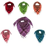 Trendy Star Scarf for Men and Women - Beautiful square cotton scarf - Available in Red, Orange, Pink, Green, Blue, Purple and White colours