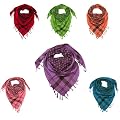 Trendy Star Scarf for Men and Women - Beautiful square cotton scarf - Available in Red, Orange, Pink, Green, Blue, Purple and White colours