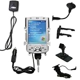 Car / Auto Multi Adapter Mount Holder GPS Navigation Kit for the HP iPAQ h2210 with built in charger - Gomadic Brand