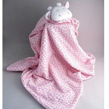 pink giraffe blanket
