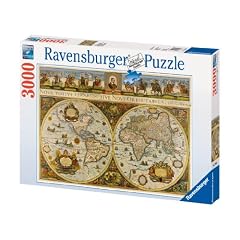Ravensburger 17054 - Blaeuw: Weltkarte 1665 - 3000 Teile Puzzle
