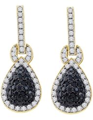 1.80CTW BLACK DIAMOND FASHION EARRING