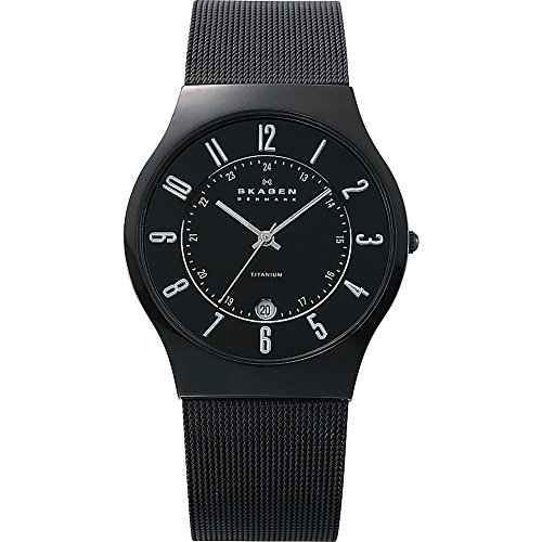 Skagen Black Mesh Titanium Men's Watch
