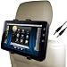 DBTech Car Headrest Mount Holder For Dell Streak Tablet - Include 5 ft. 3.5mm AUX Cable