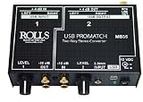 Rolls MB35 Converter 2 Way, Stereo RCA to Stereo XLR,USB Input Capability, 3.5 mm Input Jack