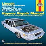 Lincoln rear-wheel drive automotive repair manual