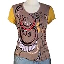 Jessie G. Women's Printed Scoop Neck Tee