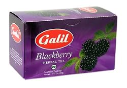Galil Tea, Blackberry, 20-Count Boxes (Pack of 6)