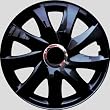 Radkappen schwarz 16 Zoll 1 Satz (4 St�ck) mit Chromring