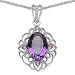 6.30 Carat Genuine Amethyst & Rhodolite Garnet title=