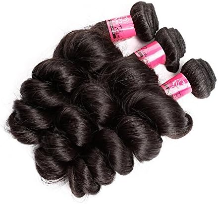Greatremy Grade 6A Brazilian Virgin Human Hair Bundles Loose Wave Hair Weave 3 bundles 30" 300g Natural Color
