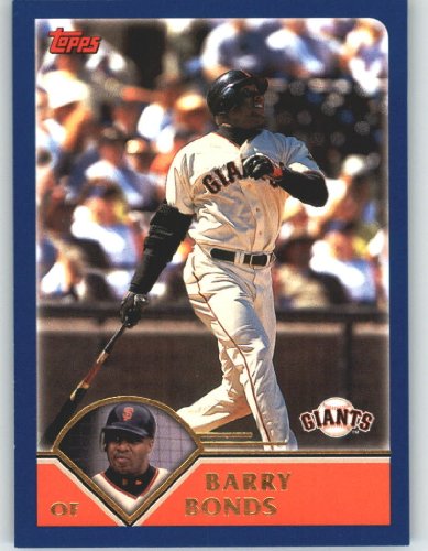 2003 Topps # 396 Barry Bonds San Francisco Giants Baseball Card In Protective Screwdown Case