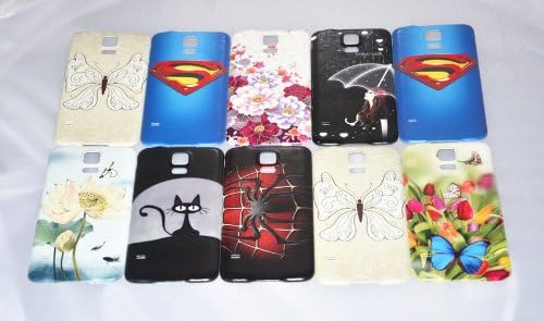 Blue S Superman Pattern Battery Case Cover Replacement Back Housing Door for Samsung Galaxy SV S5 I9600