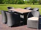 Savannah Outdoor Savannah 7 Piece Wicker Dining Set