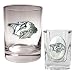 Nashville Predators NHL Rocks Glass & Square Shot Glass Set - Primary Logo