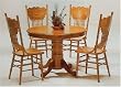 5 Piece Oak Dining Set By Coaster Furniture