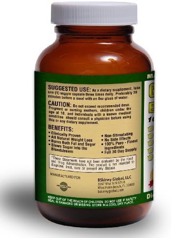 #1 60% HCA Pure Garcinia Cambogia Extract RAW ™ - 1000mg/Capsule - 3000mg/day for WEIGHT-LOSS - High Potency Garcinia Cambogia RAW™ FULL 30 Day Supply per Bottle