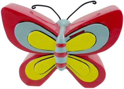 Bank BUTTERFLY PIGGY BANK Resin Resin Savings Coins 281097