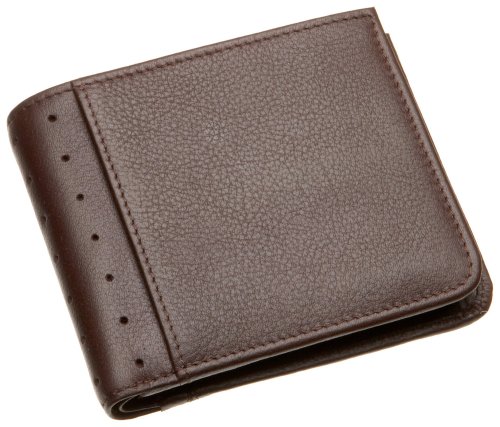 Cross Autocross AC195-9 Men’s Money Wallet Collection Bifold Coin Wallet (Brown)