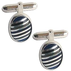 Gift Ideas for Dad Sterling Silver Cuff Link Set (cflng235)