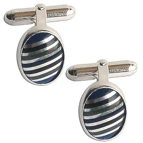 Gift Ideas for Dad - Pair of Cuff Links in Sterling Silver (cflng235)
