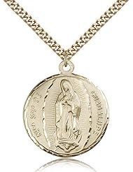 Our Lady of Guadalupe Medal, Gold Filled