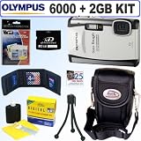Olympus Stylus Tough 6000 10MP Digital Camera (White) + 2GB Accessory Kit