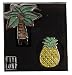 Kate Lord Austrian Crystal Ball Marker And Visor Clips Collection - Palm Tree Pineapple