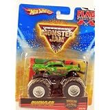 Hot Wheels Monster Jam Flag Series Avenger (Green) Mud Trucks #23 75, 1:64 Scale (Small... by Hot Wheels