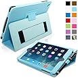 Snugg iPad Mini & Mini 2 Case - Smart Cover with Flip Stand & Lifetime Guarantee (Baby Blue Leather) for Apple iPad Mini & Mini 2 with Retina