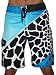 BILLABONG Mens Animal Giraffe Print Surf Skate Boardshorts Swim Trunks Shorts Black White