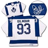 DOUG GILMOUR Toronto Maple Leafs SIGNED Retro Home Jersey